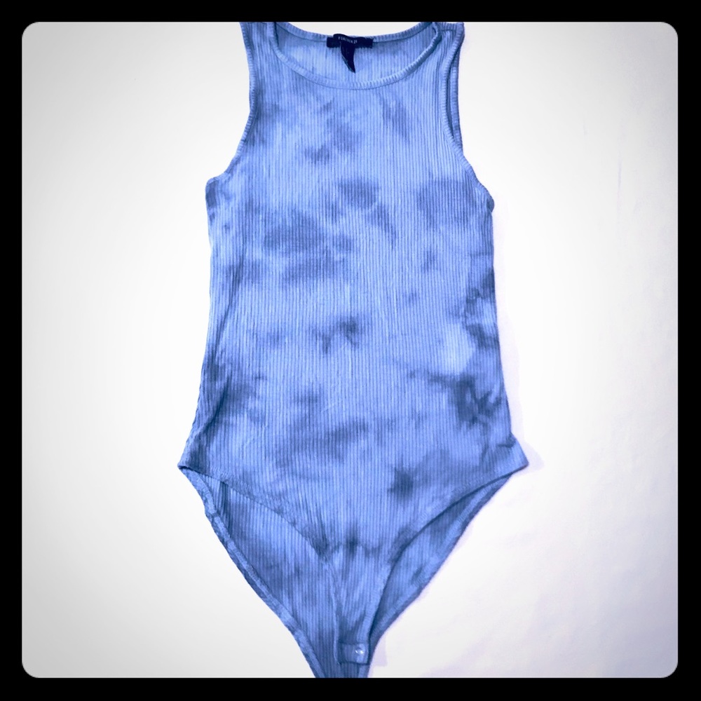 Blue tye die bodysuit. Super comfy and cute.